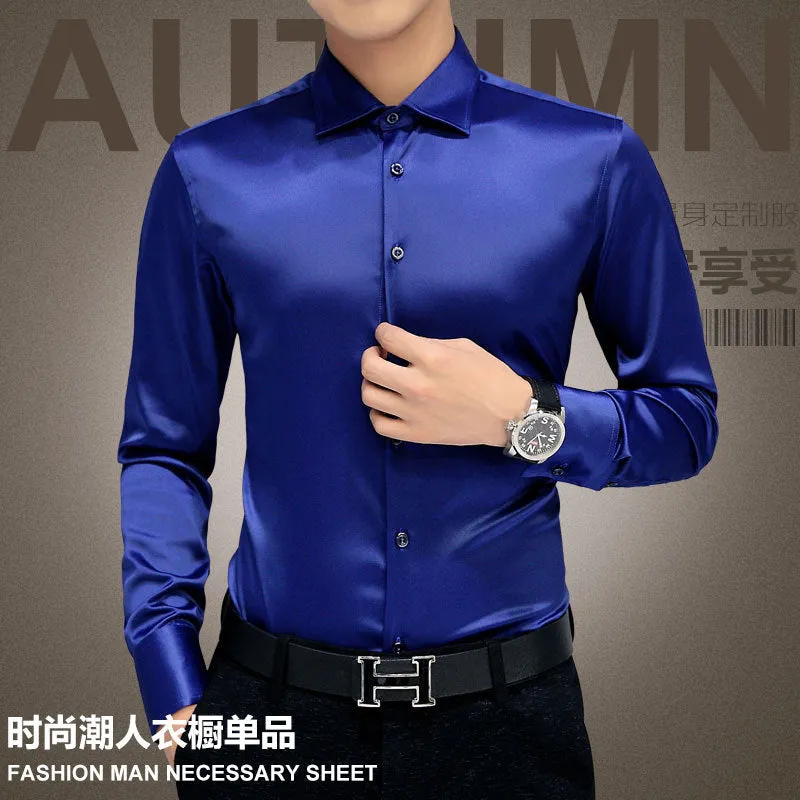 Luxury Shirts Wedding Long Sleeve Dress