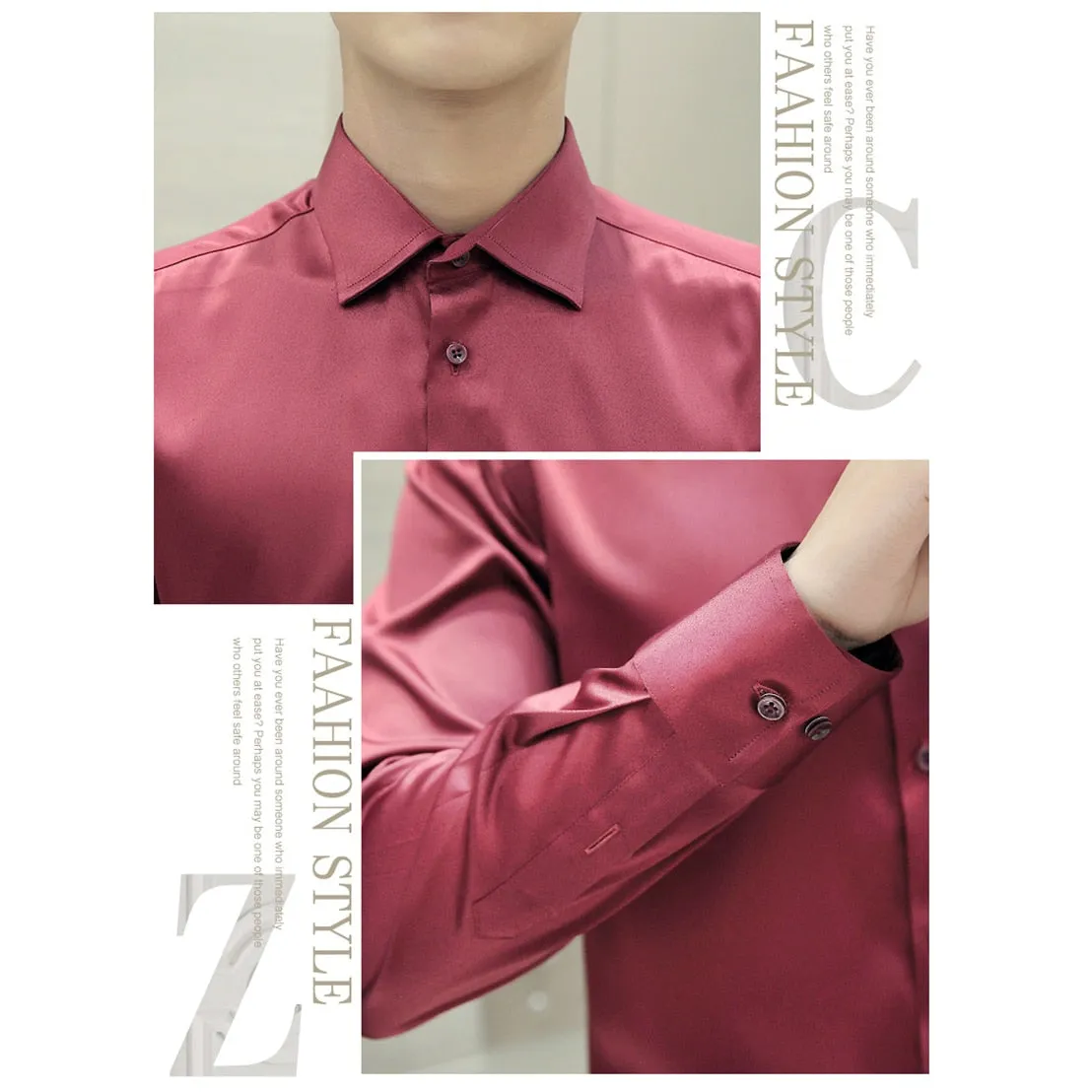 Luxury Shirts Wedding Long Sleeve Dress