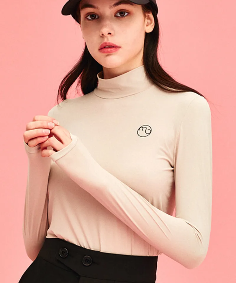 MACKY Golf: Cooling Half-Neck Inner Shirt - Beige
