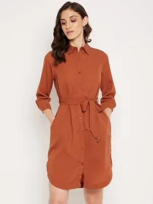Madame Rust Shirt Dress
