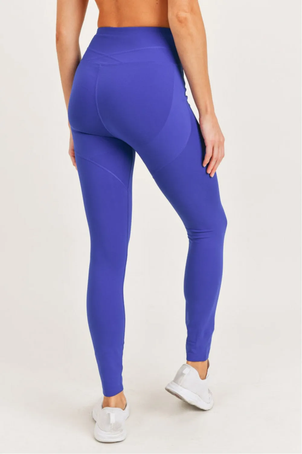 Maddie Booty-Pop High Waisted Leggings Royal Blue