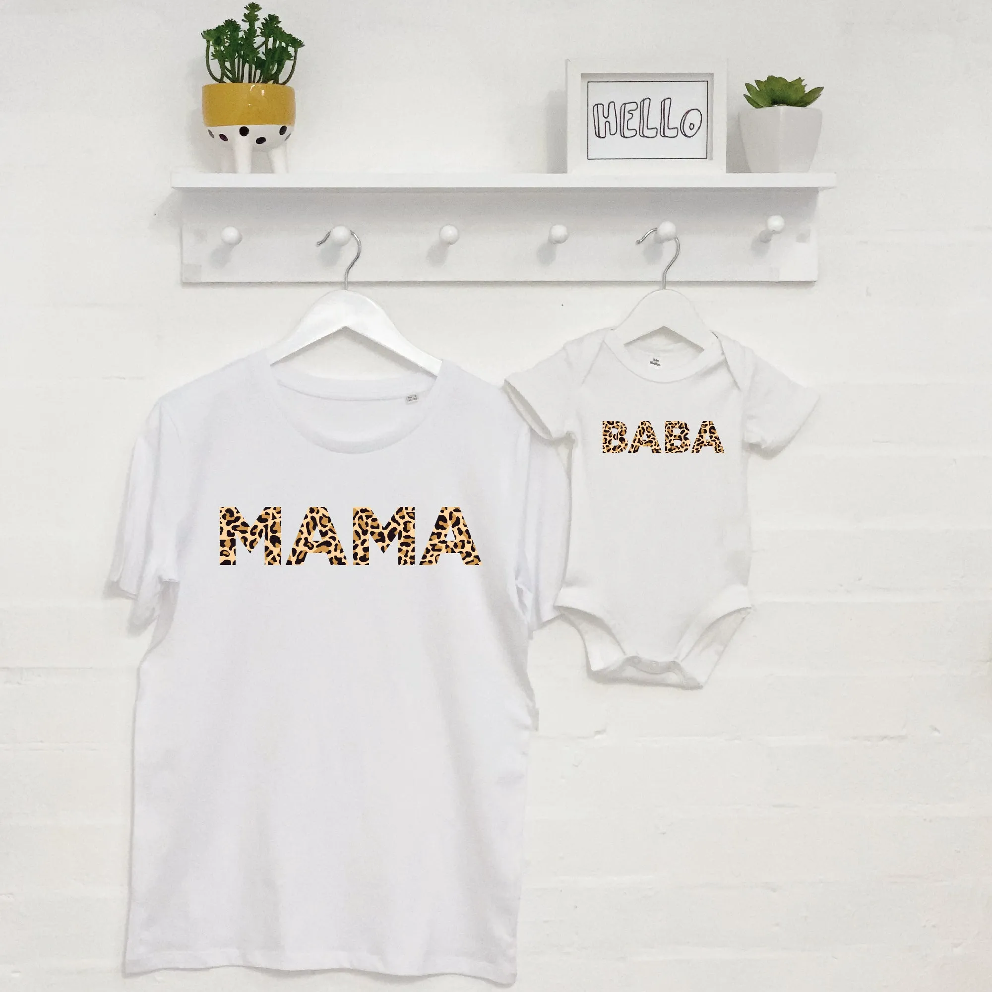Mama And Mini Animal Print T Shirt Set