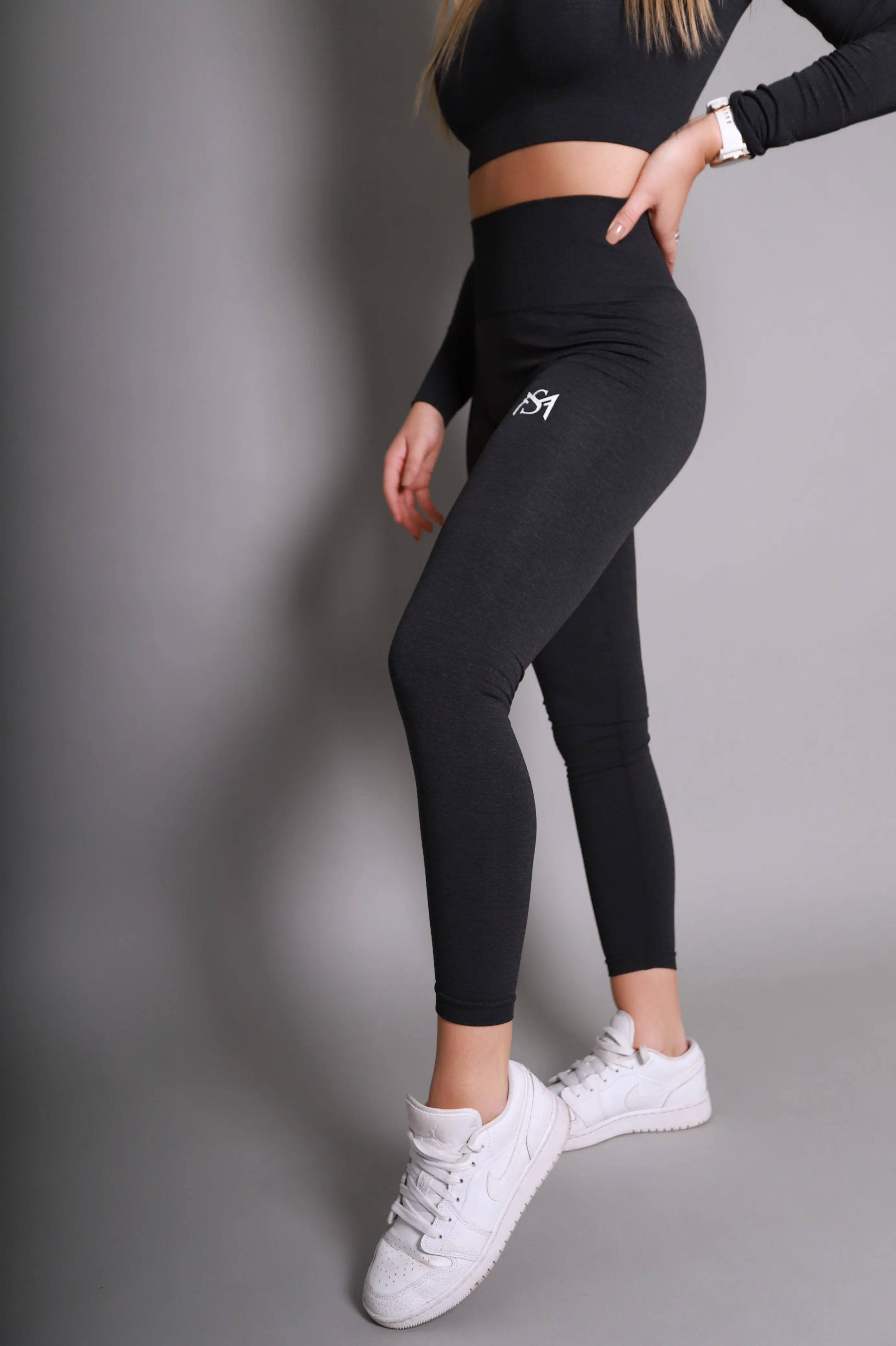 Marble Black Set Long Sleeve