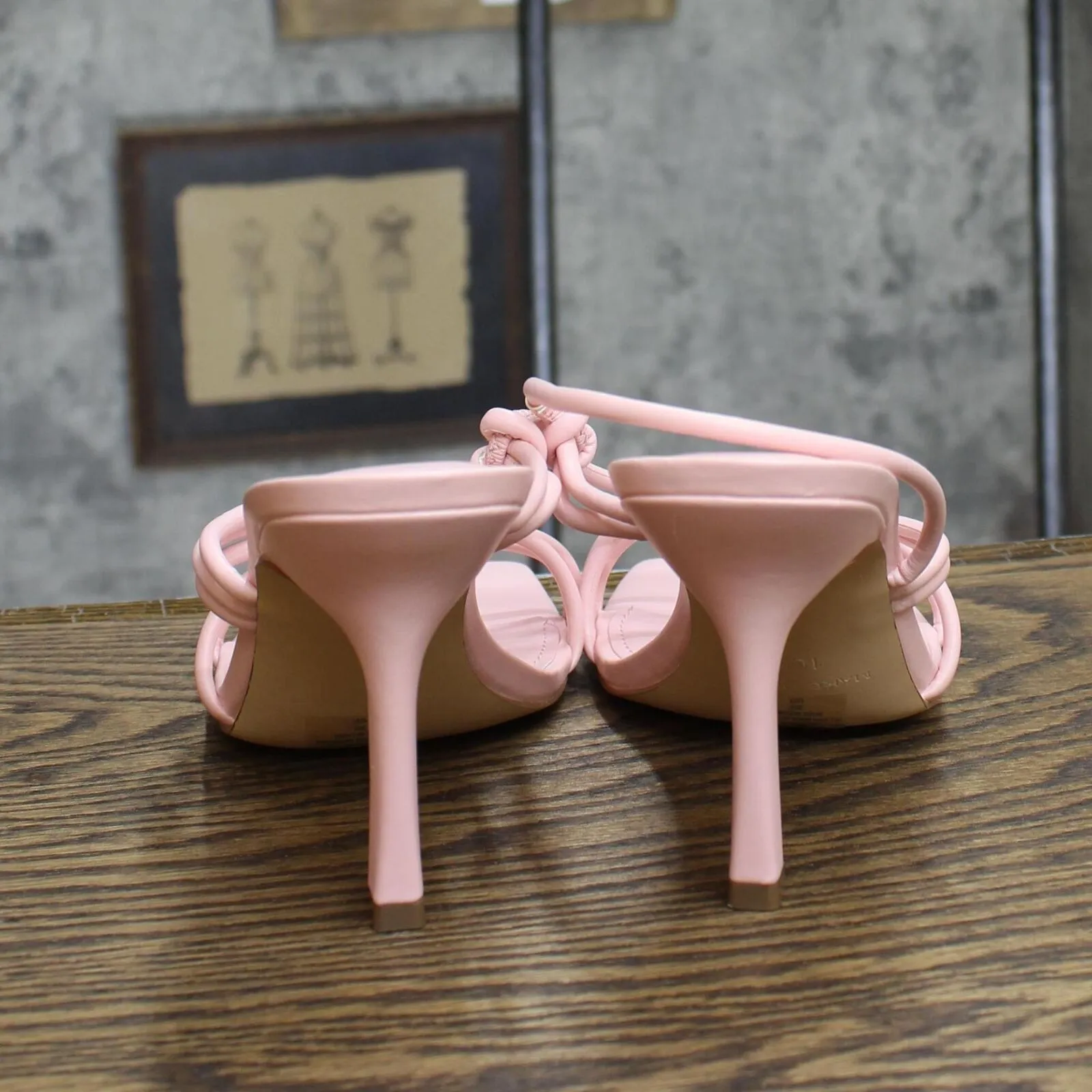 Marc Fisher Womens Dareta Stiletto Heeled Sandals MFDARETA Light Pink 10M