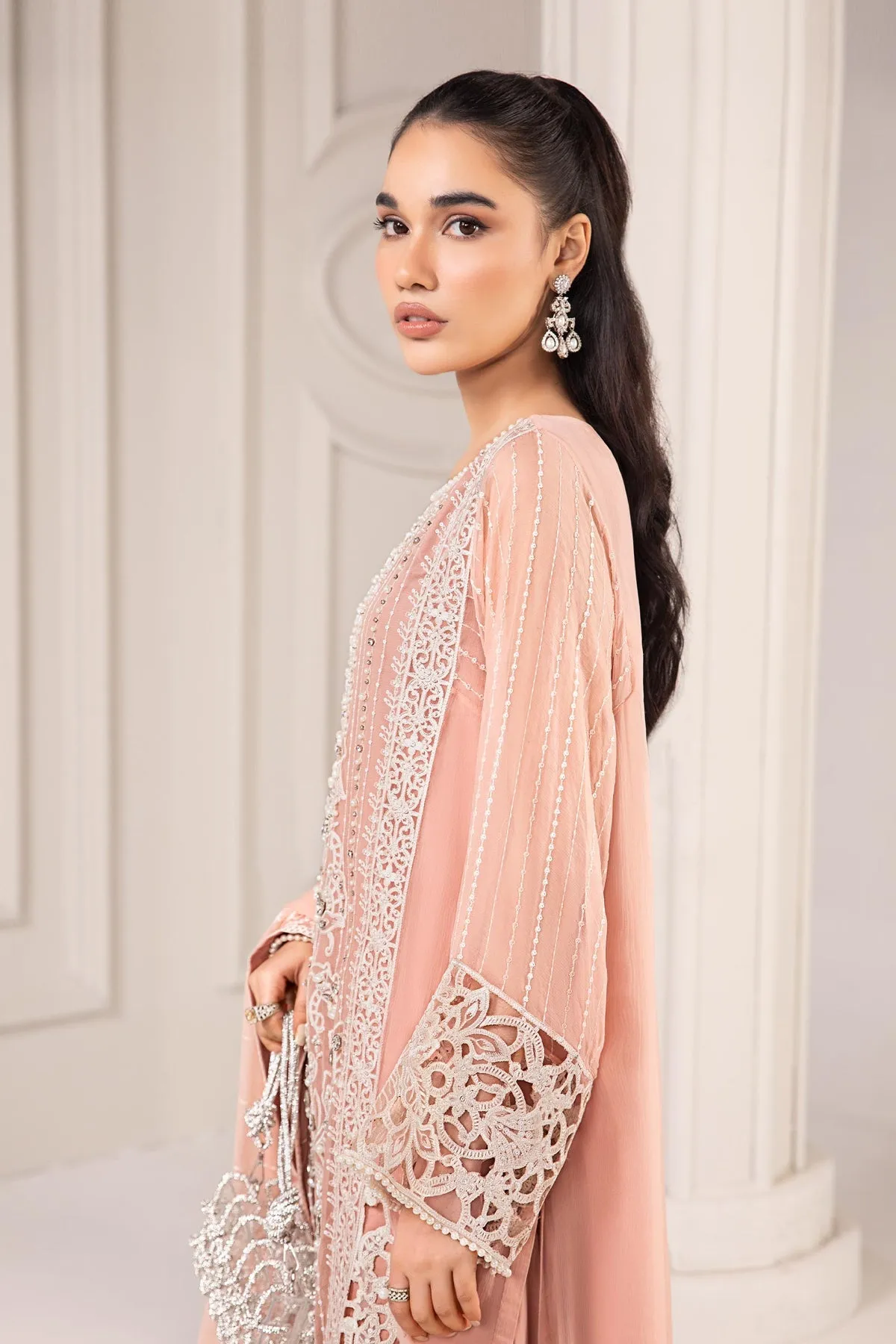 Maria B Pakistani Party Dress in Kameez Trouser Style