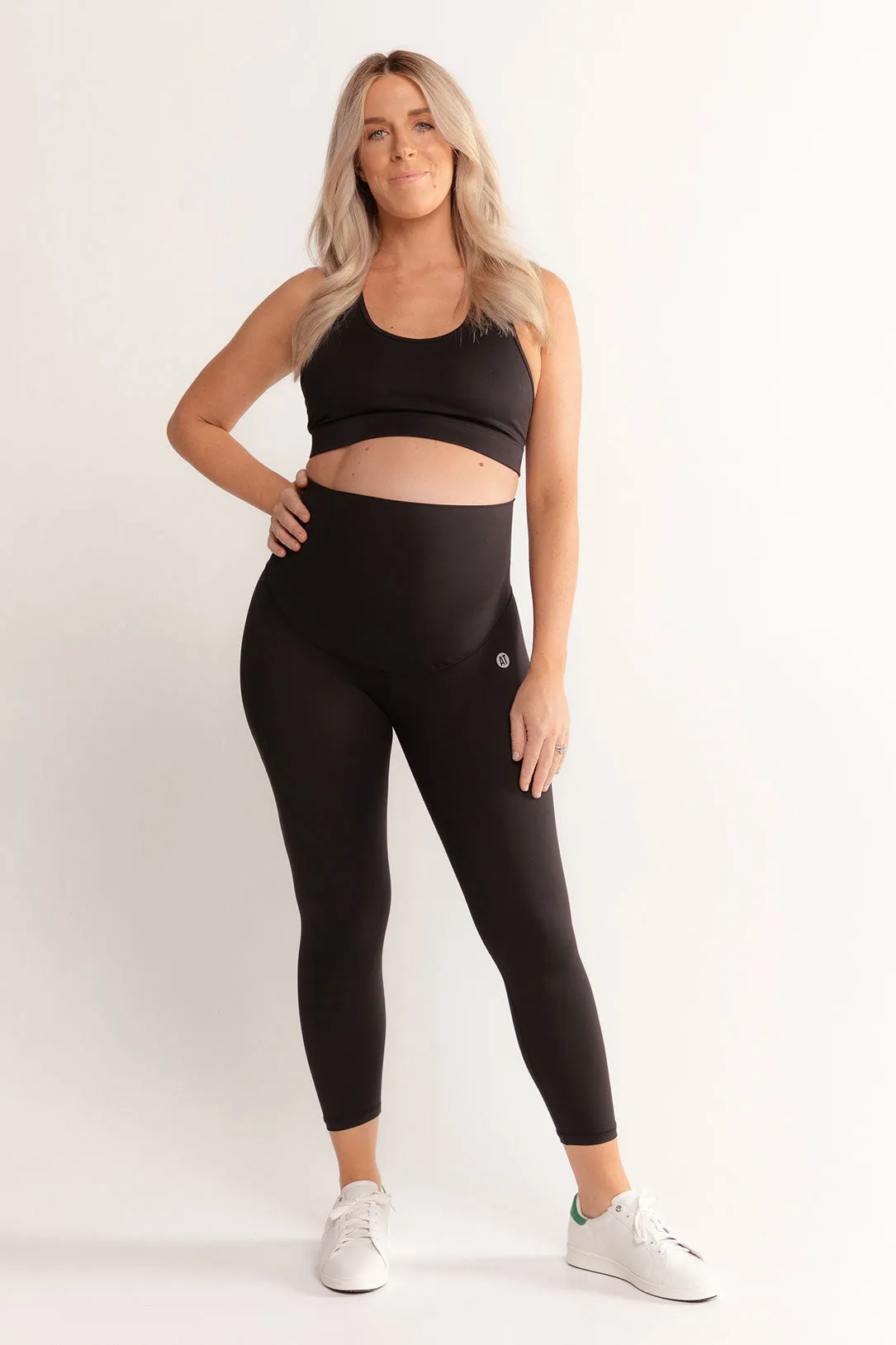 Maternity Support 7/8 Length Legging - Black