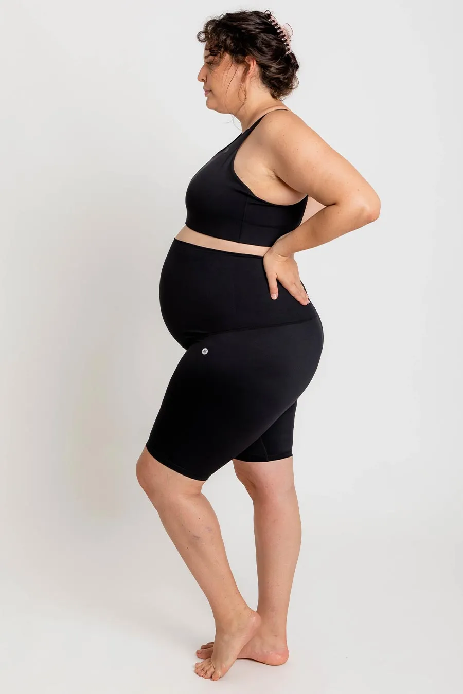 Maternity Support Bike Short - Black