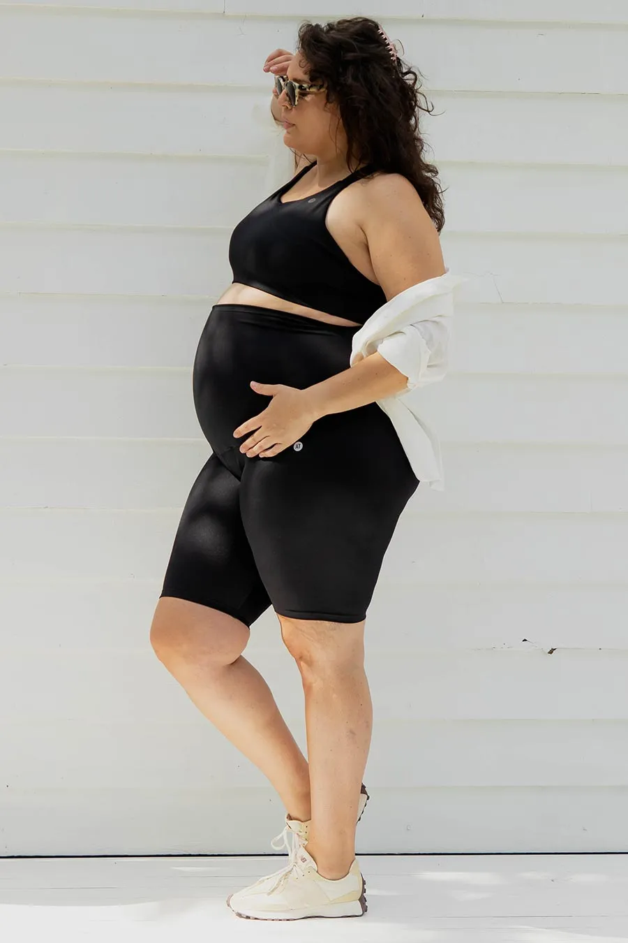 Maternity Support Bike Short - Black