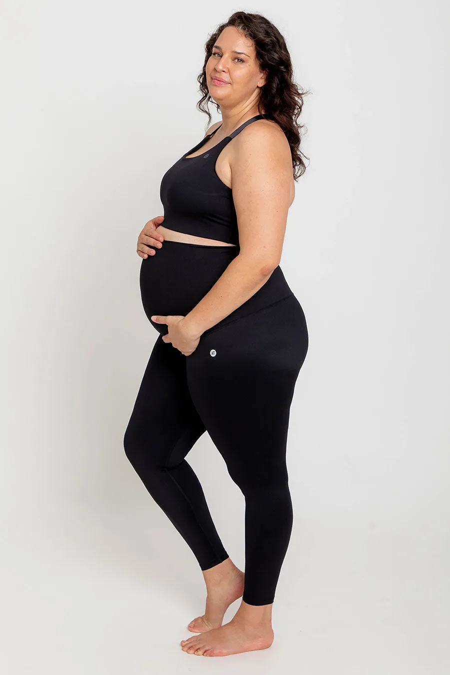 Maternity Support Full Length Legging - Black