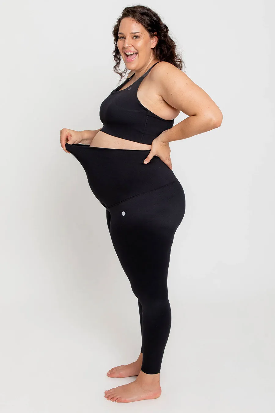 Maternity Support Full Length Legging - Black