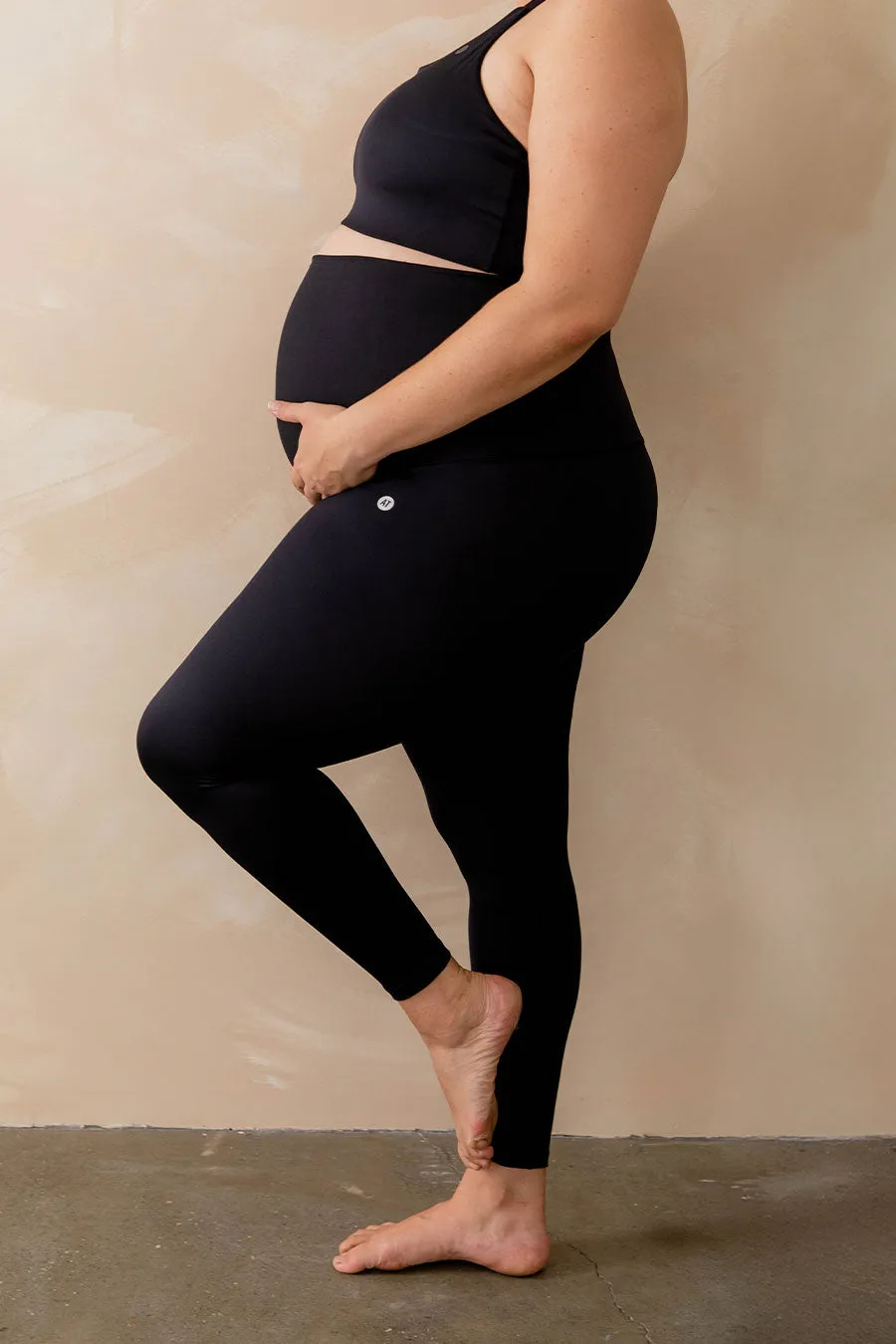 Maternity Support Full Length Legging - Black