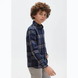 Mayoral Older Boys Check Shirt 7189 Navy