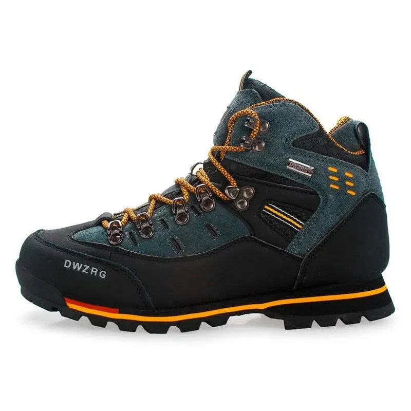 Men Hiking Shoes Waterproof Leather Shoes Climbing & Fishing Shoes New Popular Outdoor Shoes Men High Top Winter Boots