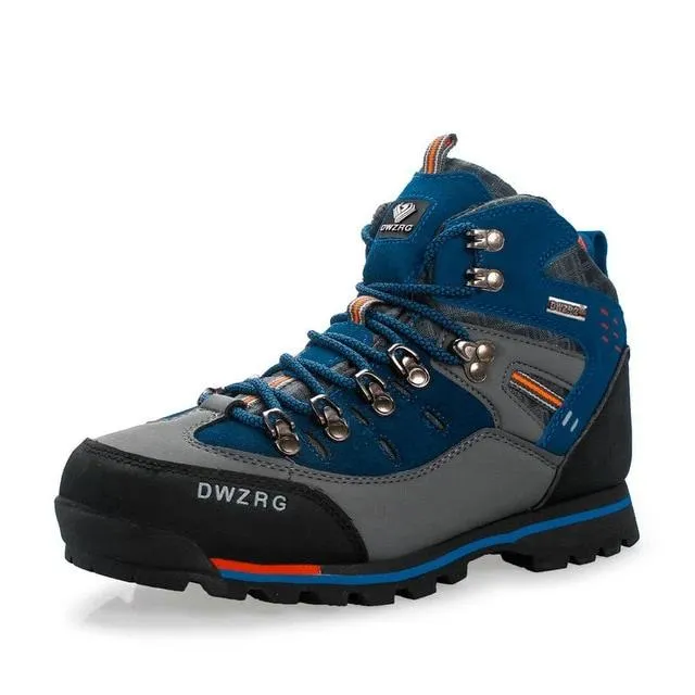 Men Hiking Shoes Waterproof Leather Shoes Climbing & Fishing Shoes New Popular Outdoor Shoes Men High Top Winter Boots