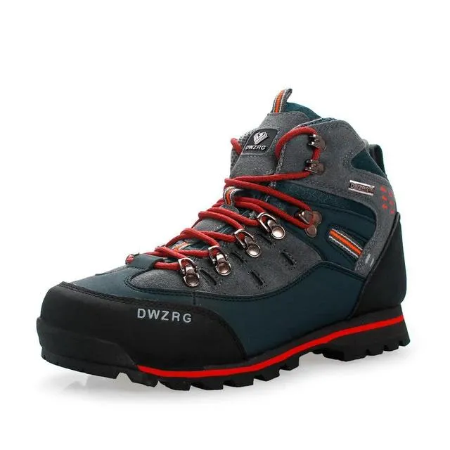 Men Hiking Shoes Waterproof Leather Shoes Climbing & Fishing Shoes New Popular Outdoor Shoes Men High Top Winter Boots