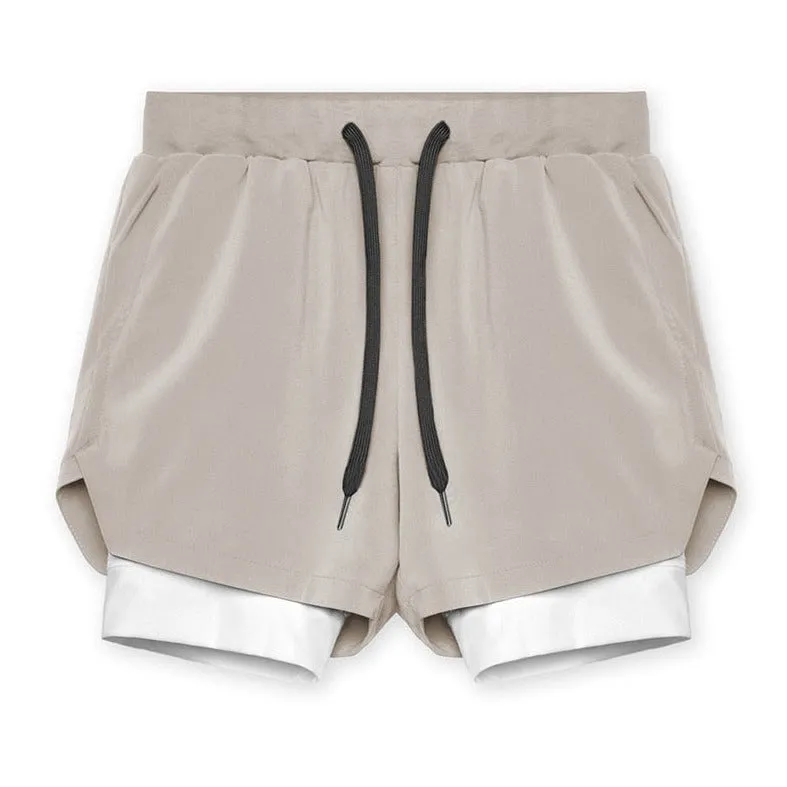 Men's Built In Compression Workout Shorts