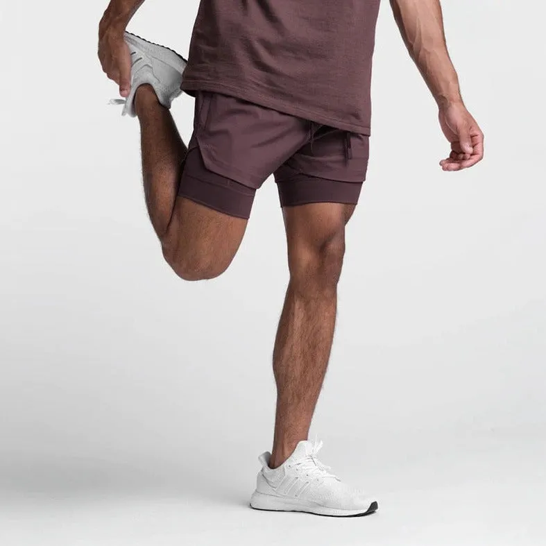 Men's Built In Compression Workout Shorts