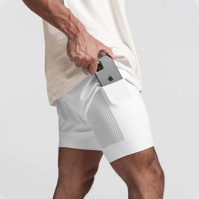 Men's Built In Compression Workout Shorts