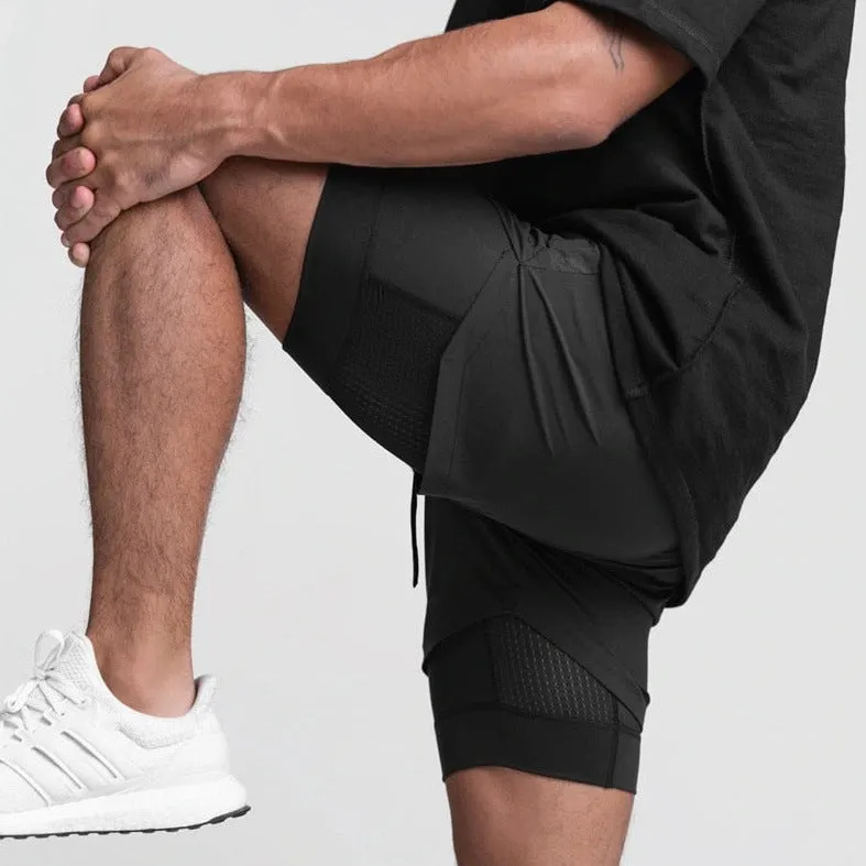Men's Built In Compression Workout Shorts
