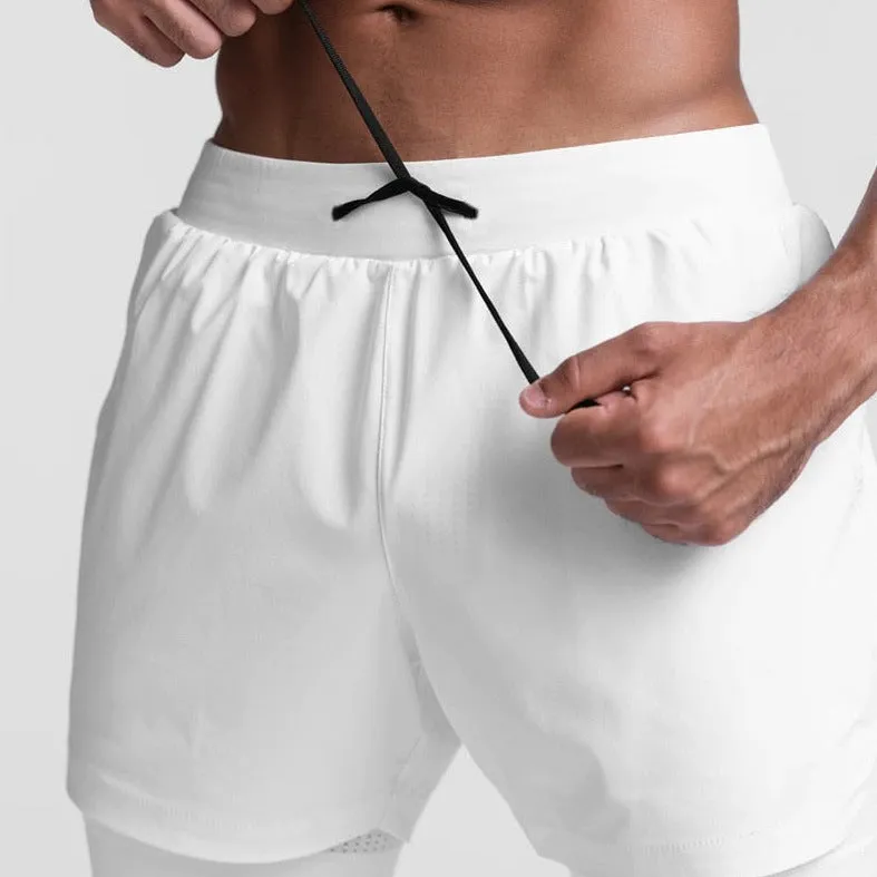 Men's Built In Compression Workout Shorts
