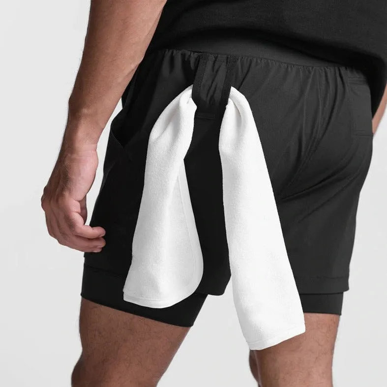Men's Built In Compression Workout Shorts