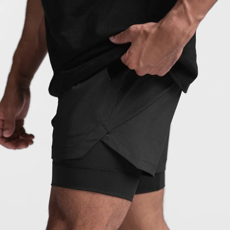Men's Built In Compression Workout Shorts