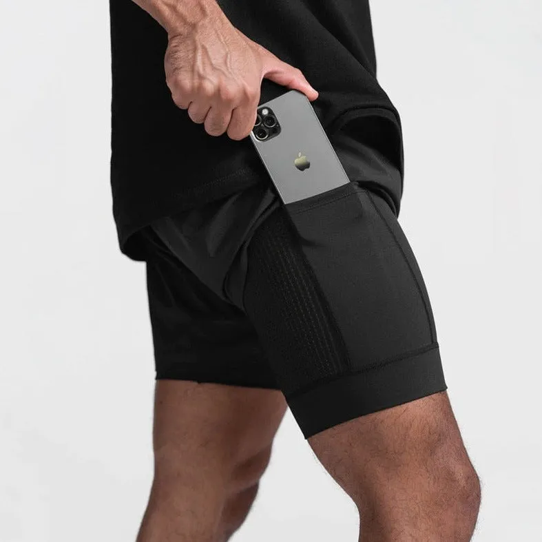 Men's Built In Compression Workout Shorts