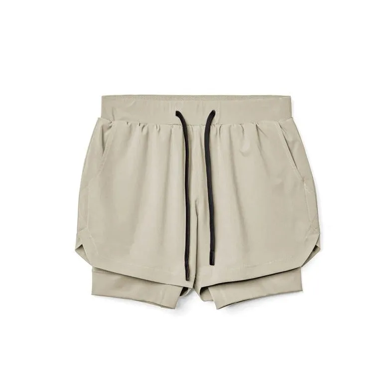 Men's Built In Compression Workout Shorts