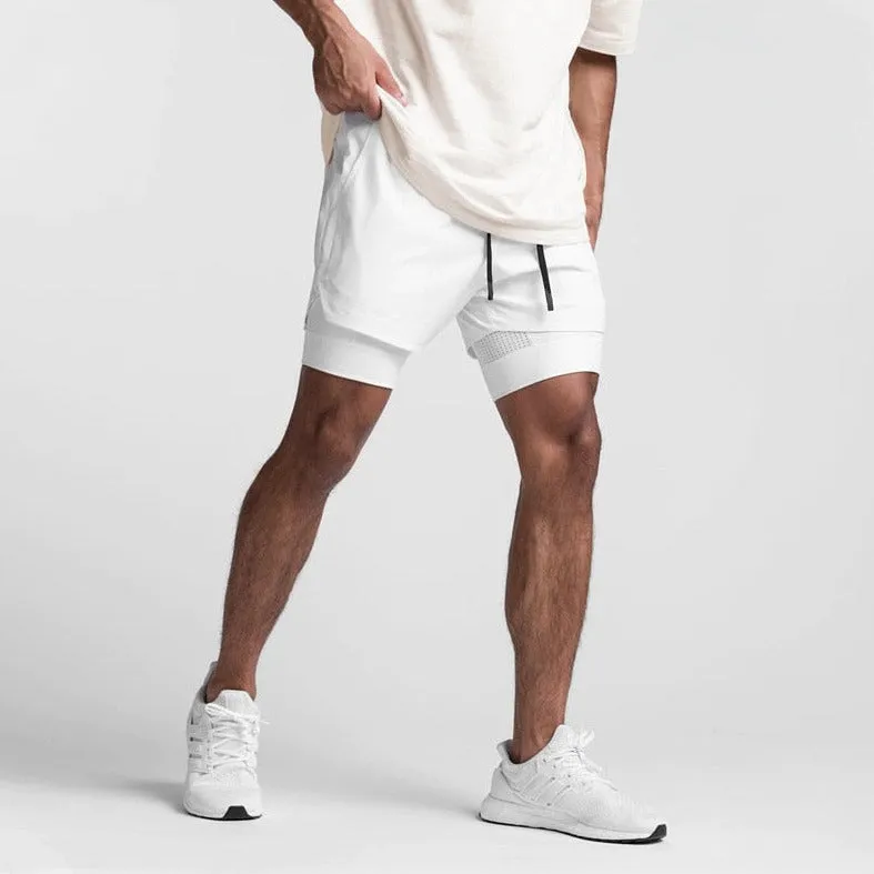 Men's Built In Compression Workout Shorts