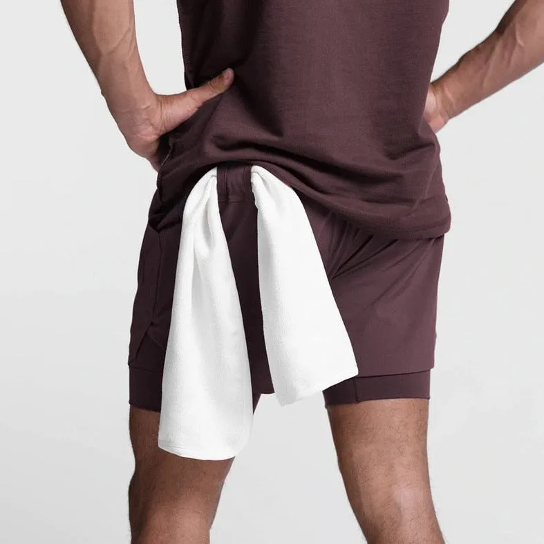Men's Built In Compression Workout Shorts