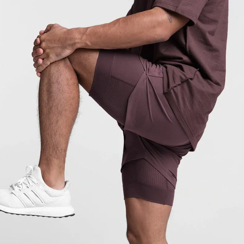 Men's Built In Compression Workout Shorts