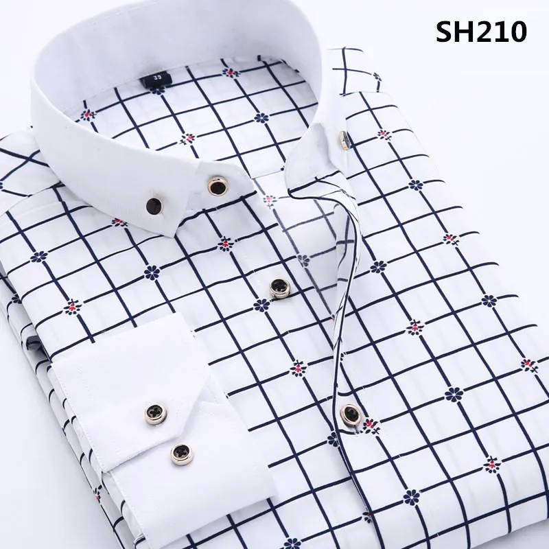 Men's Business Dress Shirt Up To 3XL