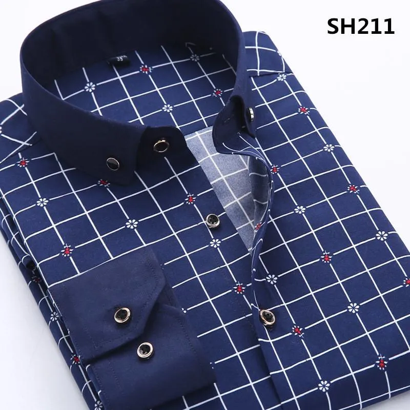Men's Business Dress Shirt Up To 3XL