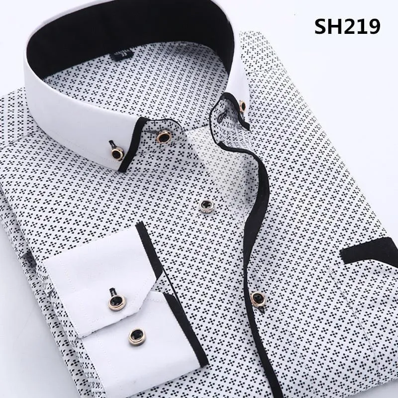 Men's Business Dress Shirt Up To 3XL