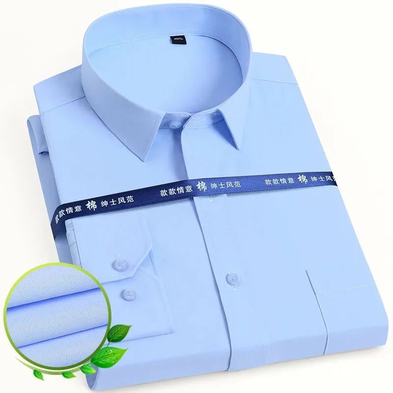 Men's Long Sleeve Dress Shirt with Pocket