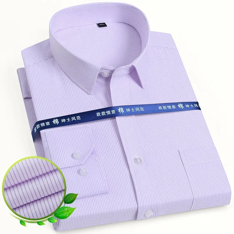 Men's Long Sleeve Dress Shirt with Pocket