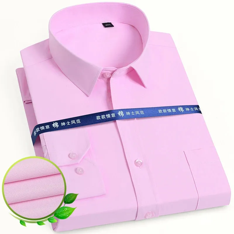 Men's Long Sleeve Dress Shirt with Pocket