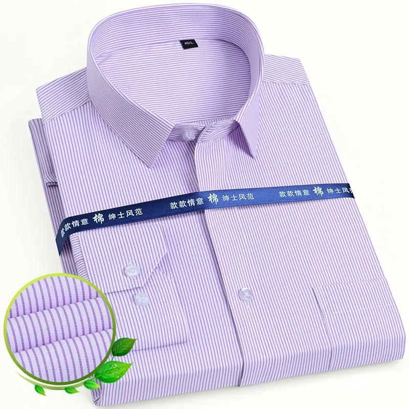 Men's Long Sleeve Dress Shirt with Pocket