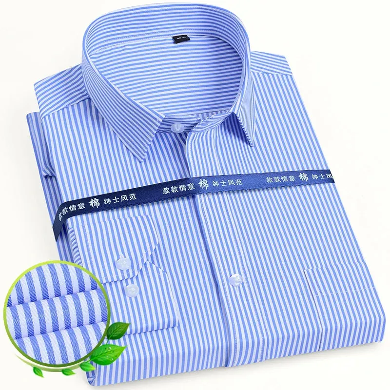 Men's Long Sleeve Dress Shirt with Pocket