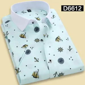 Men's Print Dress Shirt In 10 Colors And Styles