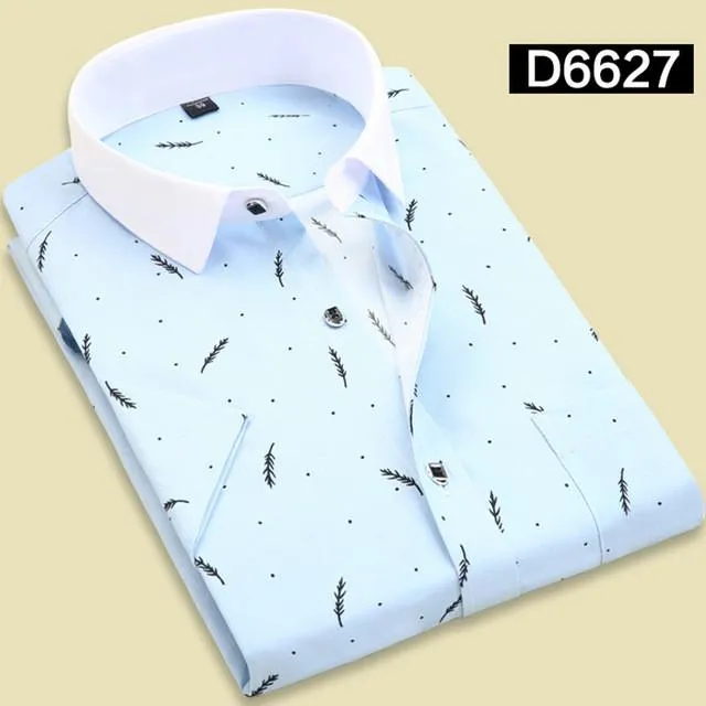 Men's Print Dress Shirt In 10 Colors And Styles