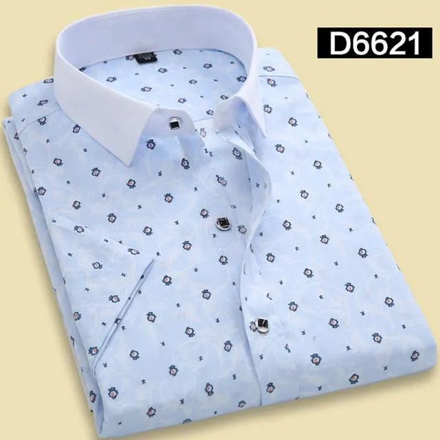 Men's Print Dress Shirt In 10 Colors And Styles