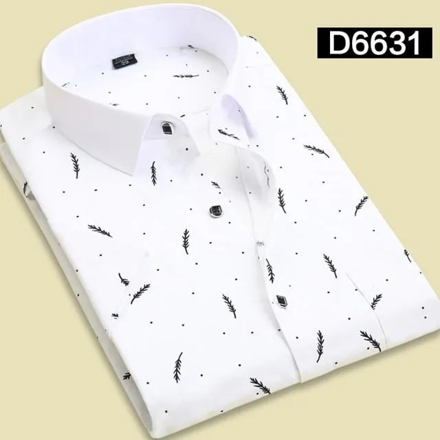Men's Print Dress Shirt In 10 Colors And Styles