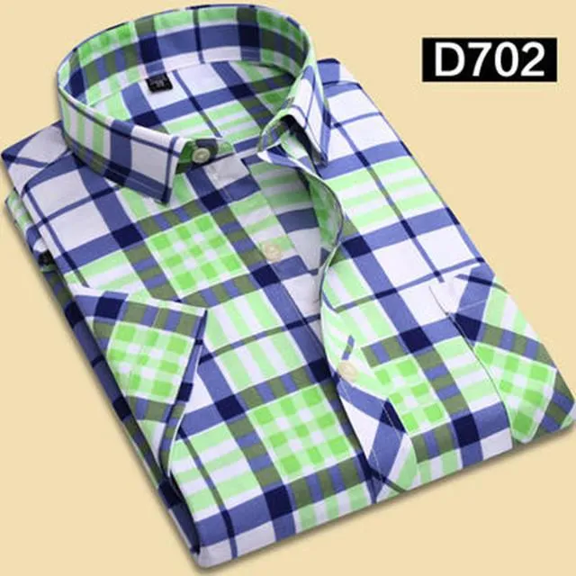 Men's Print Dress Shirt In 10 Colors And Styles