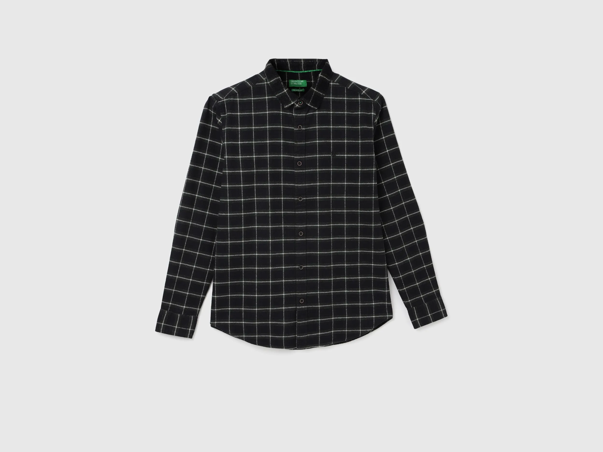 Men's Regular Fit Spread Collar Checked Shirts