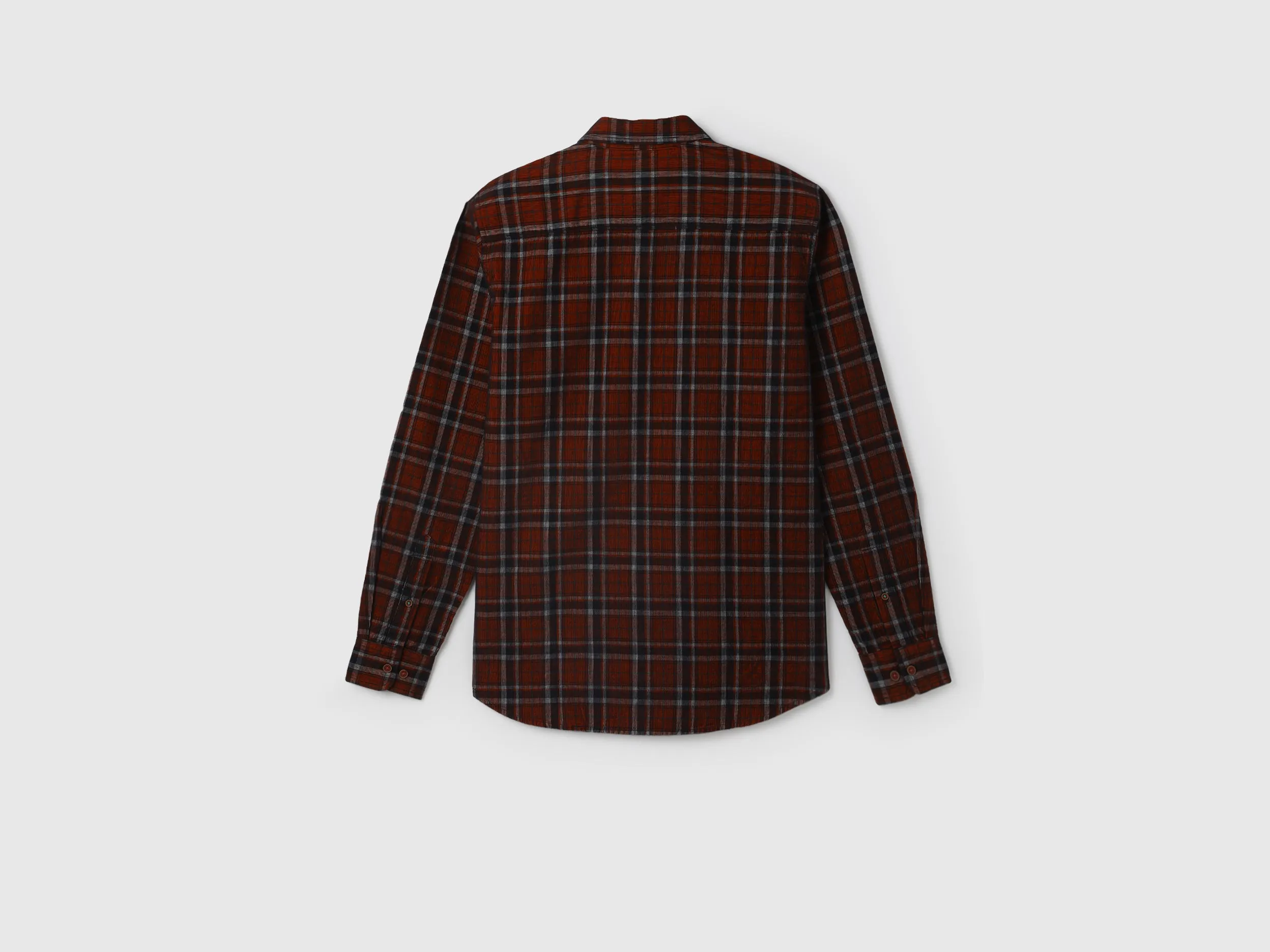 Men's Regular Fit Spread Collar Checked Shirts