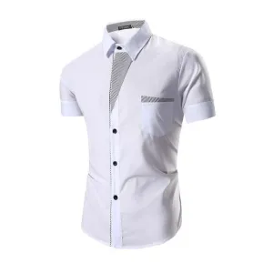 Men's Short Sleeve Fashion Dress Shirt