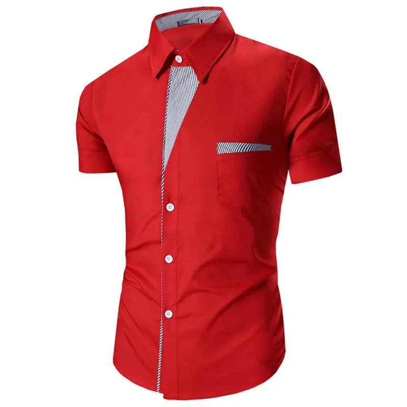 Men's Short Sleeve Fashion Dress Shirt