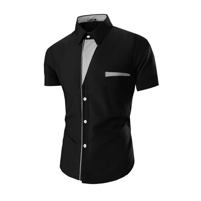 Men's Short Sleeve Fashion Dress Shirt