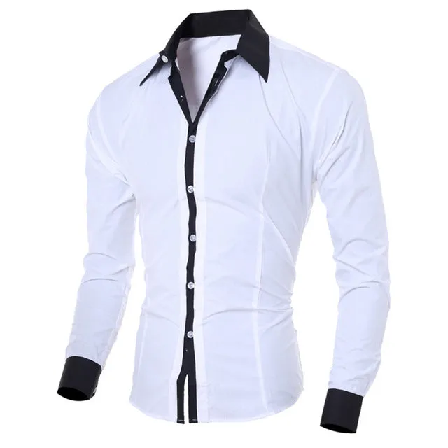 Men's Solid Classic with a Twist Dress Shirt